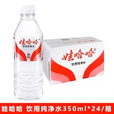 娃哈哈350 饮用纯净水 瓶装水 350ml *24